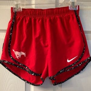 Nike Red Running Shorts with Black Trim